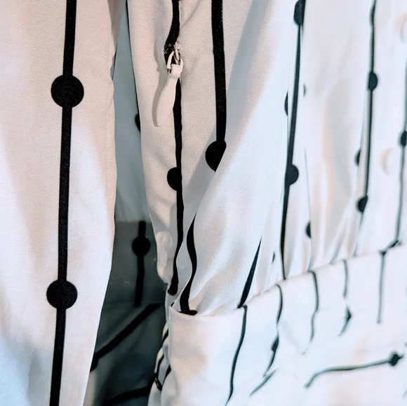 Black and White Ruffle Maxi Dress - Picture 4 of 5